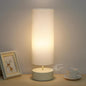 Touch Control Table Lamp, 3 Way Dimmable Bedside Table Lamp with Cream Base, Simple Nightstand Lamp with Beige Shade, Modern Night Light for Bedroom Living Room Home Office, 9W LED Bulb Included