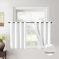 ChrisDowa 100% Blackout Pure White Solid Curtains 45 Inches Long 2 Panels for Bedroom Living Room,Farmhouse Room Darkening Thermal Insulated Soundproof Grommet Top Window Treatment Drapes,52x45
