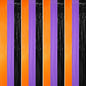 GOER 3.2 ft x 8.2 ft Metallic Tinsel Foil Fringe Party Backdrop for Halloween Birthday Graduation New Year's Party Decorations(4 Packs,Black&Orange&Purple)