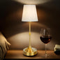 Cordless Table Lamp, Rechargeable Table Lamp with Touch Dimmable Control, Portable LED Desk Lamp for Indoor Patio (Gold, 1)