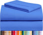 LuxClub 3 PC Twin XL Sheet Set, Deep Pockets Wrinkle Free Cooling Bed Sheets Hotel Bedding for Women, Men, Kids & Teens, Includes 1 Fitted Sheet, 1 Flat Sheet and 1 Pillowcase-Silky Soft Marine Blue