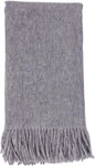 Alashan Ripple Finish Woven Throw - Cashmere Blend Throw Blanket - Soft Ash Blanket for Couch