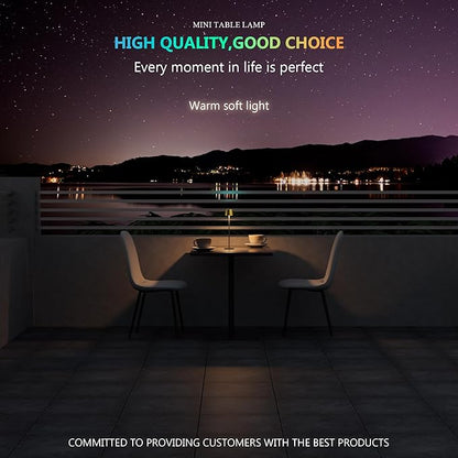 Modern LED Color-Changing Cordless Table lamp, 7 Colors, metal Shade, Touch control with sleep mode for Restaurant, Bedroom, Outdoor Camping, Night Light, Rechargeable (Antique Brass&Black 1 PACK)