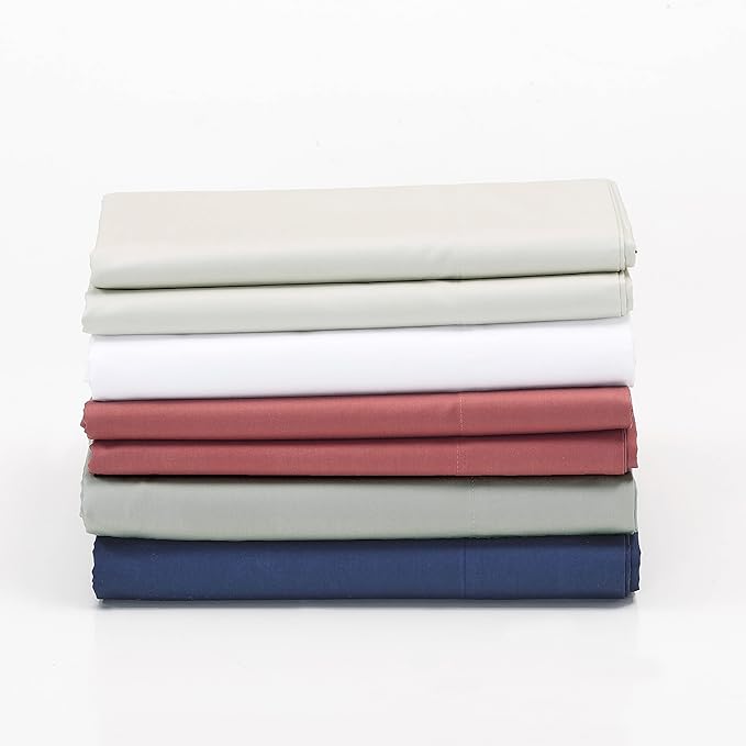 Cuddledown dreamstead King Bed Soft, Easy, 100% Cotton, Luxury Sateen, Set Includes Fitted, Flat Sheet and Pillowcase, White