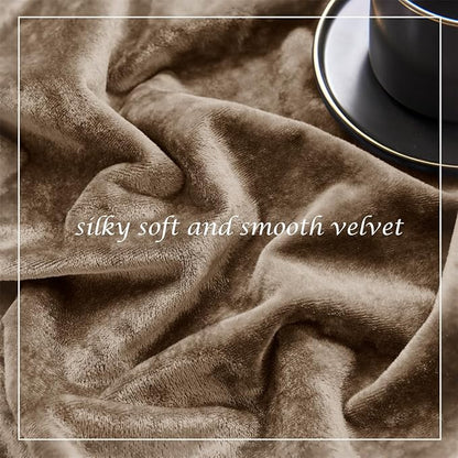 SMILETIME Amber Beige Crushed Velvet Curtains 52x84 inch Luxurious Thermal Insulated Soundproof Drapes for Living Room Bedroom Office Soft and Durable Light-Filtering Window Treatments, 2 Panels