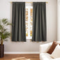Lazzzy Velvet Blackout Curtains Thermal Insulated Room Window Drapes Super Soft Luxury Curtains for Living Room Bedroom Rod Pocket 2 Panels, Grey, 42" W x 63" L