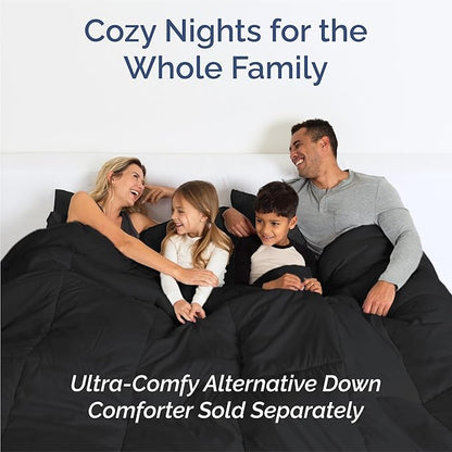 King 6 Piece Sheet Set - Cooling, Comfy & Breathable - Hotel Luxury Bedding, Includes Fitted Sheet for Women, Men, Kids and Teens - 1 Flat, 1 Fitted Sheet, 4 Pillowcases with Deep Pockets - Black