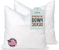 Pillowflex Synthetic Down Alternative Pillow Inserts for Shams - Comfy Pillows for Sleeping, Perfect Pillow & Best Sleeping Pillows, Handmade Down Alternative Throw Pillow Inserts - (30x30 Set of 2)