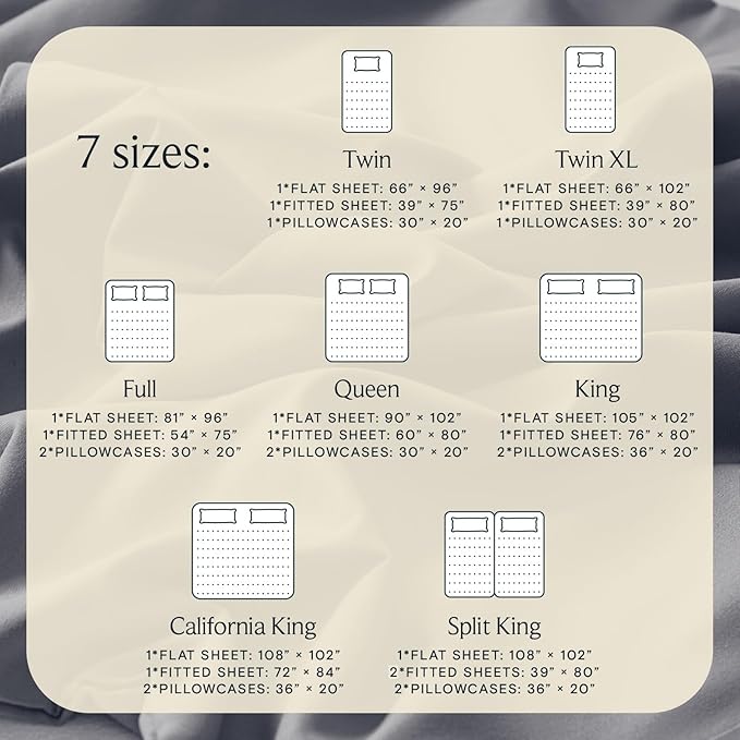 LuxClub 5 PC Split King Sheet Set, Deep Pockets Wrinkle Free Cooling Bed Sheets Hotel Bedding for Women, Men, Includes 2 Fitted Sheet, 1 Flat Sheet and 2 PillowcasesSoft Light Grey