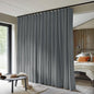 Room Divider Curtains Total Blackout Privacy Curtain Panel Room Thermal Insulated Noise Reduction Curtains for Bedroom Window Living Room Ceiling Track Curtain W 8.3 ft × H 8 ft Dark-Grey