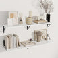 Dreamland Deep Floating Shelves, 48" W x 12" D Wall Shelves Set of 2, Wide Display Shelf Wall Mounted with Brackets, Bookshelf for Living Room, Bathroom, Bedroom, White