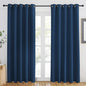 NICETOWN Moroccan Blue Blackout Curtains 84 inch Length, Grommet Top Room Darkening Drapes for Bedroom Living Room, Light Blocking Window Covering for Privacy (W66 x L84 Inch, 1 Panel)