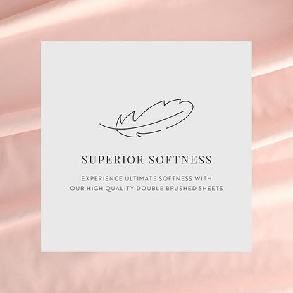 Linen Market Bed Sheets for Twin Size Bed (Blush) - Sleep Better Than Ever with These Soft and Cooling Twin Sheets - Deep Pocket Fits 16" Thick Beds - 3 Piece Twin Sheet Set