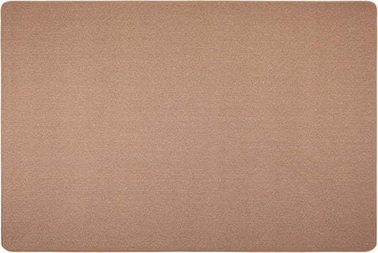 House, Home and More Skid-Resistant Carpet Indoor Area Rug Floor Mat - Pebble Beige - 8 Ft X 12 Ft - Non Slip Rubber Backing, Stain Resistant, Dog Friendly, Living Room Bedroom Kitchen Entryway