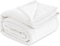 Bedsure GentleSoft Fleece Blankets Queen Size White - Bed Blanket Soft Lightweight Plush Fuzzy Cozy Luxury Microfiber, 90x90 inches