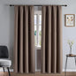 Blackout Curtains 96 Inches Long 2 Panels Set, Khaki Curtains Thermal Insulated Room Darkening Drapes for Bedroom, Rod Pocket Light Blocking Drapes Living Room Windows(52W × 96L, Khaki)
