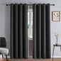 Curtains 72 Inch Length 2 Panels Set, Blackout Curtains for Bedroom Living Room, Thermal Insulated Grommet Room Darkening Drapes for Privacy Home Decor Windows(W52 x L72, Dark Grey)