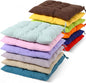 Geetery 12 Pcs Floor Pillows for Classroom Bulk Square Seating Cushions for Floor Chair School Kindergarten Reading Corner, 15.7'' Large Thick Meditation Cushions Yoga Nursery Daycare (Multicolor)