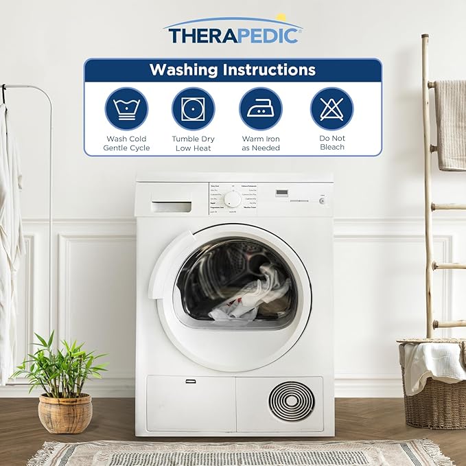 Therapedic 1000TC California King 6-Piece Sheet Set - 100% Organic Rayon Dervied from Bamboo Blend with Cooling Fiber,Ideal for Hot Sleepers - 16" Deep Pocket Fitted Sheet,Bonus Pillowcases-Dark Grey