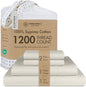 Threadmill Luxury Full Size Sheets for Full Size Mattress, 1200 Thread Count Supima Cotton Sheets for Full Mattress, 5-Star Hotel Quality 4 Piece Bed Sheets with Extra Deep Pocket, Taupe