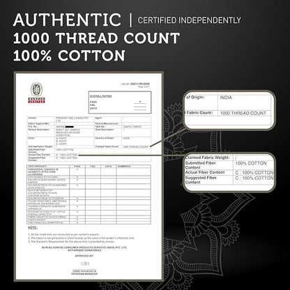 Hyde Lane Luxury 1000 Thread Count 100% Cotton Sheets | Very Soft & Thick - Fits Upto 20" Mattress | Sateen Weave Bed Sheets 18" Deep Pocket- 4 PC Sheet Set (White, Top Split King)