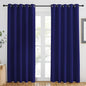 NICETOWN Navy Blue Blackout Curtains 84 inch Length, Grommet Top Room Darkening Drapes for Bedroom Living Room, Light Blocking Window Covering for Privacy (W66 x L84 Inch, 1 Panel)
