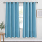 NICETOWN Blackout Curtain Panel for Window - Window Treatment Thermal Insulated Solid Grommet Blackout Drape for Bedroom (Teal Blue, Single Panel, 52 by 72 inches)