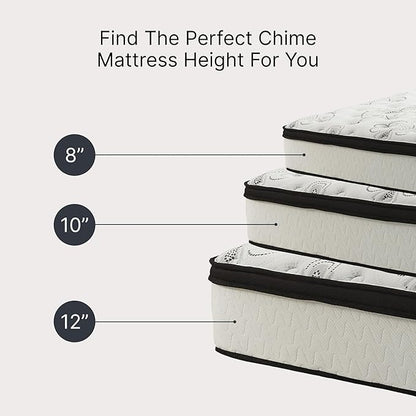 Signature Design by Ashley Chime Hybrid Full 12" Mattress with Gel Memory Foam, Medium Firm, Pressure Relief, Fiberglass Free Mattress in a Box