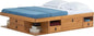 memomad Bali Storage Platform Bed with Drawers (Full Size, Oak Brown Wood)