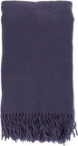 Alashan The Classic Throw - Cashmere Blend Ripple Finish Woven Cashmere Throw Blanket - Shade