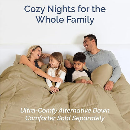 Twin XL 4 Piece Sheet Set - Cooling, Comfy & Breathable - Hotel Luxury Bedding, Includes Fitted Sheet for Women, Men, Kids and Teens - 1 Flat, 1 Fitted Sheet, 2 Pillowcases with Deep Pockets - Beige