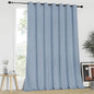 NICETOWN Blackout Patio Curtains 100 x 95 Inches Long for Sliding Door Extral Wide Blackout Curtain Panels Thermal Insulated Room Divider - Grommet Top, 100" W x 95" L, 1 Panel, Vintage Blue