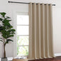 NICETOWN Sliding Door Curtain 108 Inches Long - Blackout Thermal Insulated Grommet Room Divider Privacy Drape for Patio Glass Door, 1 Panel, Taupe, 100 Inch Extra Wide