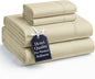 Casa Platino Queen Sheets Set, Ultra Soft Brushed Microfiber Queen Bedding, 4 Piece Pre-Washed Bed Sheet Set with Deep Pockets, Lightweight & Breathable Cooling Sheets Queen Size– Linen