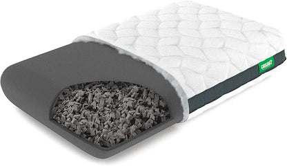 Cariloha Universal & Adjustable Flex Pillow | White | King | 38"x20" | Viscose Material | Naturally breathable, Hypoallergenic, and Moisture wicking