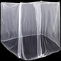 4 Corners Mosquito Net for Mosquiteros para Camas Bed Canopies Netting Bed Drapes Rectangular Mosquito Mesh for Camping Home Outdoor Travel(White,L87 X W79 X H79 Inch,1 Opening)