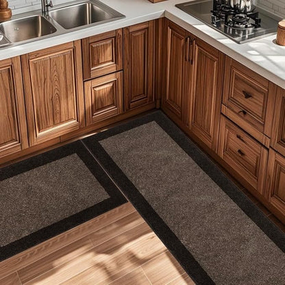 Machine Washable Kitchen Rug 24" x 84", Non Slip Kitchen Mat for Floor, Absorbent Entrance Runner Rug for Bedroom, Hallway, Bathroom, Door (Roll Packing)