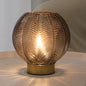 Battery Operated Lamp with Timer, Cordless Table Lamps with Bulb, Battery Powered Light, Small Lamps for Living Room Decorative Bedside for Corner Bedroom-Amber