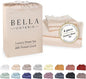 Bella Coterie Luxury Bamboo Viscose Full Size Sheet Set | 100% Organically Grown | Ultra Soft | Cooling for Hot Sleepers | 18" Deep Pocket [Champagne]