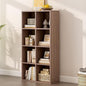 OSCHF 8-Cube Storage Shelf Bookcase - Wooden 4-Tier Floor Standing Open Bookshelf for Home and Office, Cuby Orgainzer, Walnut