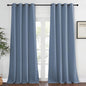 NICETOWN Blackout Curtain & Drape - (Stone Blue Color) Room Darkening Thermal Insulated Window Treatment for Living Room/Bedroom, W52 x L95, 1 PC