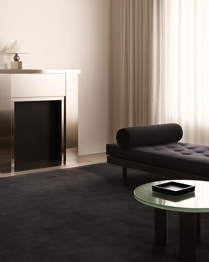 Hand-Tufted Wool Round Area Rug – Soft Premium Wool Carpet for Living Room, Bedroom & Home Décor – 12X12 ft| Pencil Grey – Durable, Non-Slip Backing, Handcrafted Rug