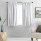 DONREN Greyish White Room Darkening Rod Pocket Curtain Panels - Window Treatment Thermal Insulated Curtains for Bedroom Off White(42 W by 45 L Inch,2 Panels)