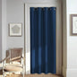 NICETOWN Door Curtain for Closet Doors 80 Inches Long 1 Panel, Blackout Doorway Curtain for Open Closet Bedroom, Room Divider Living Room for Privacy (Moroccan Blue, 1 Panel, 46W x 80L)