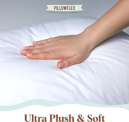 Pillowflex Synthetic Down Pillow Insert - 20x72 Down Alternative, Ultra Soft Body Pillow, Large King Body Bed Sleeping Pillow - 1 Decorative Pillow Form
