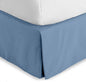 Bare Home King Bed Skirt - 15-Inch Tailored Drop Easy Fit - Bed Skirt for Beds - Center & Corner Pleats (King, Coronet Blue)