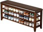 Shoe Bench Storage Rubberwood with Leather Cushion for Entryway Bench Ideal for Hallways Shoe Rack Front Doors Entrances Mudrooms Featuring 3 Height-Adjustable and Removable Shelves