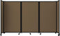 Versare Room Divider 360 Portable Wall Partition | Folding Panels | Large Freestanding Divider | Locking Wheels | Temporary Room Separator