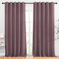 NICETOWN Room Darkening Curtains Extra Long 110 Inches, Grommet Thermal Insulated Weighted Window Treatments for Living Room/Farmhouse, W66 x L110, Dry Rose, 2 Panels