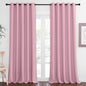 NICETOWN Blackout Curtains 84 Inch Length, Thermal Insulated Curtains for Bedroom Grommet Energy Saving Room Darkening Drapes for Living Room Window, 1 Panel, Rouge Pink, 66" W x 102" L